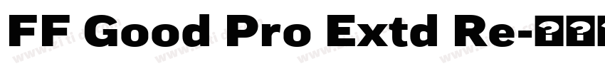 FF Good Pro Extd Re字体转换
